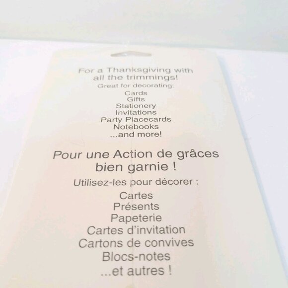 Vtg American Greetings Autumn Fall Pumpkins Country Gourds 4 Sticker Sheets - Picture 4 of 4